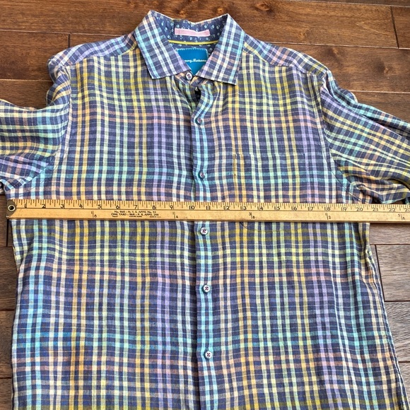 Tommy Bahama Multicolor Plaid Button Down Shirt - Picture 10 of 11